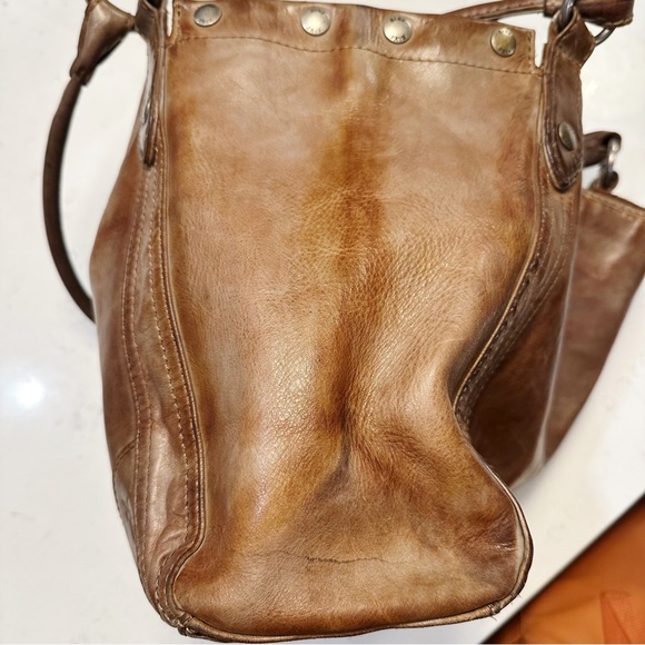 Frye Melissa Tote Hand Dyed Brown Leather - Picture 5 of 14